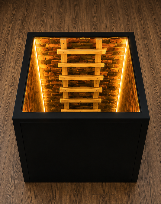 Infinity Mirror LED Table – Luxury 3D Endless Tunnel Coffee Table